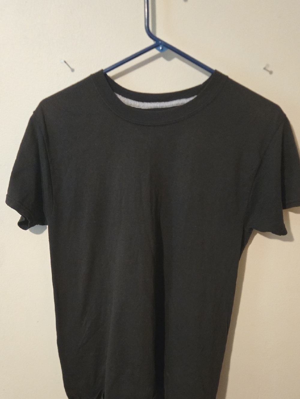 Hanes Black Short Sleeve Crewneck T-Shirt - Men's